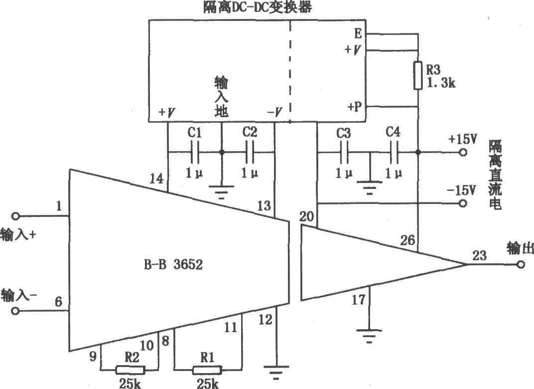 《Burr-Brown 3652隔离放大器》相关图片 Burr-Brown 3652隔离放大器