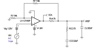 VREF/VIN AC 电路:输出引脚补偿