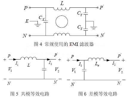 图4 常规使用的EMI滤波器