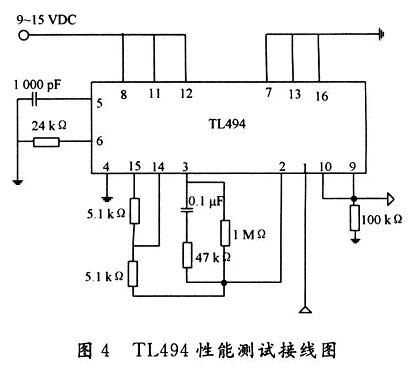 TL494性能测试接线图