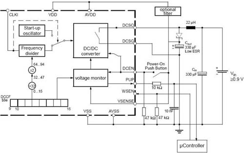 MAS3507D DC/DC转换接口电路