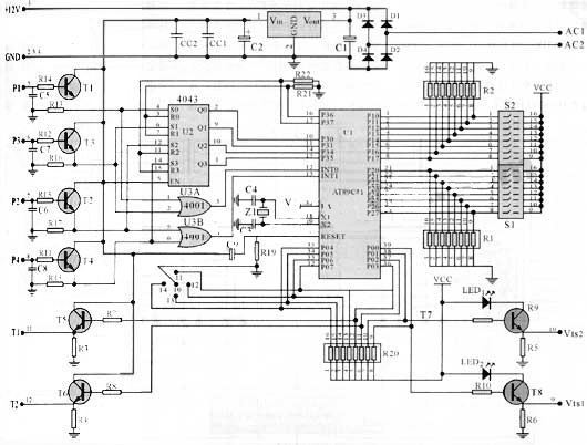 时间/位移换向器电路原理图