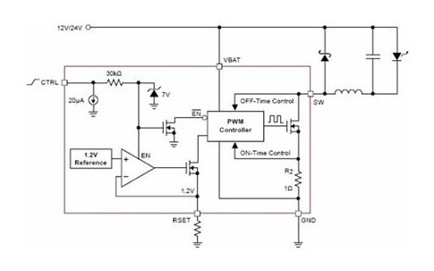 CAT4201 1~3W DC/DC LED方案。
