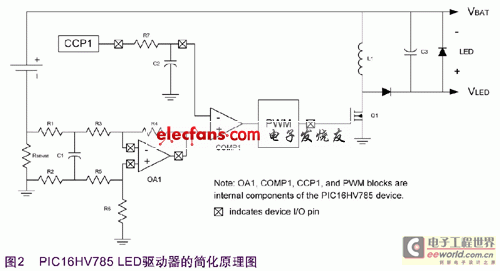PIC16HV785驱动器原理图