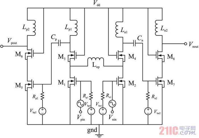 图2 两级A类放大电路结构示意图