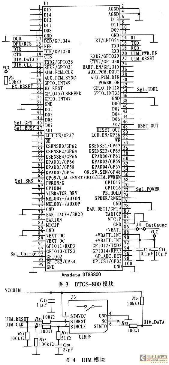DTGS-800模块的电路