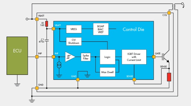 图11,智能点火(一个线圈)。