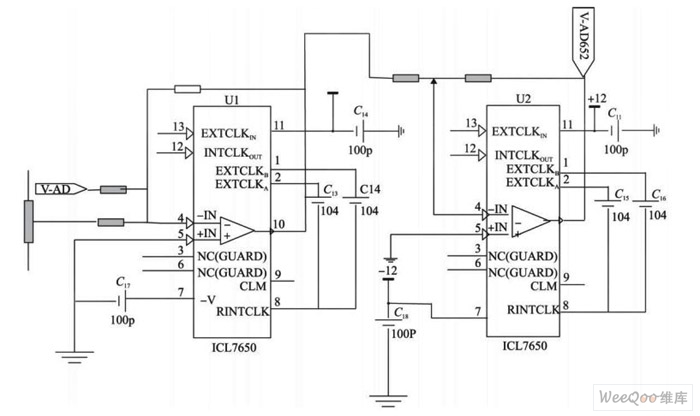 点击图片可在新窗口打开 电压放大偏置原理图