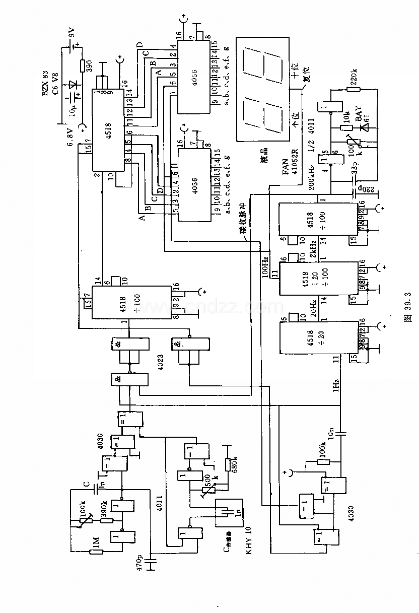 数字显示温度计电路