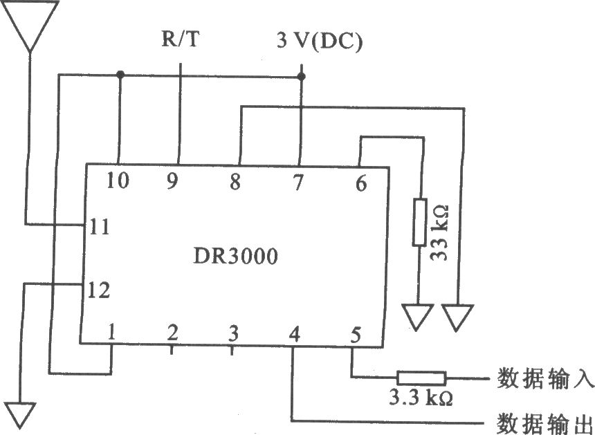 DR3000 00K/ASK 916.50 MHz收发器模块