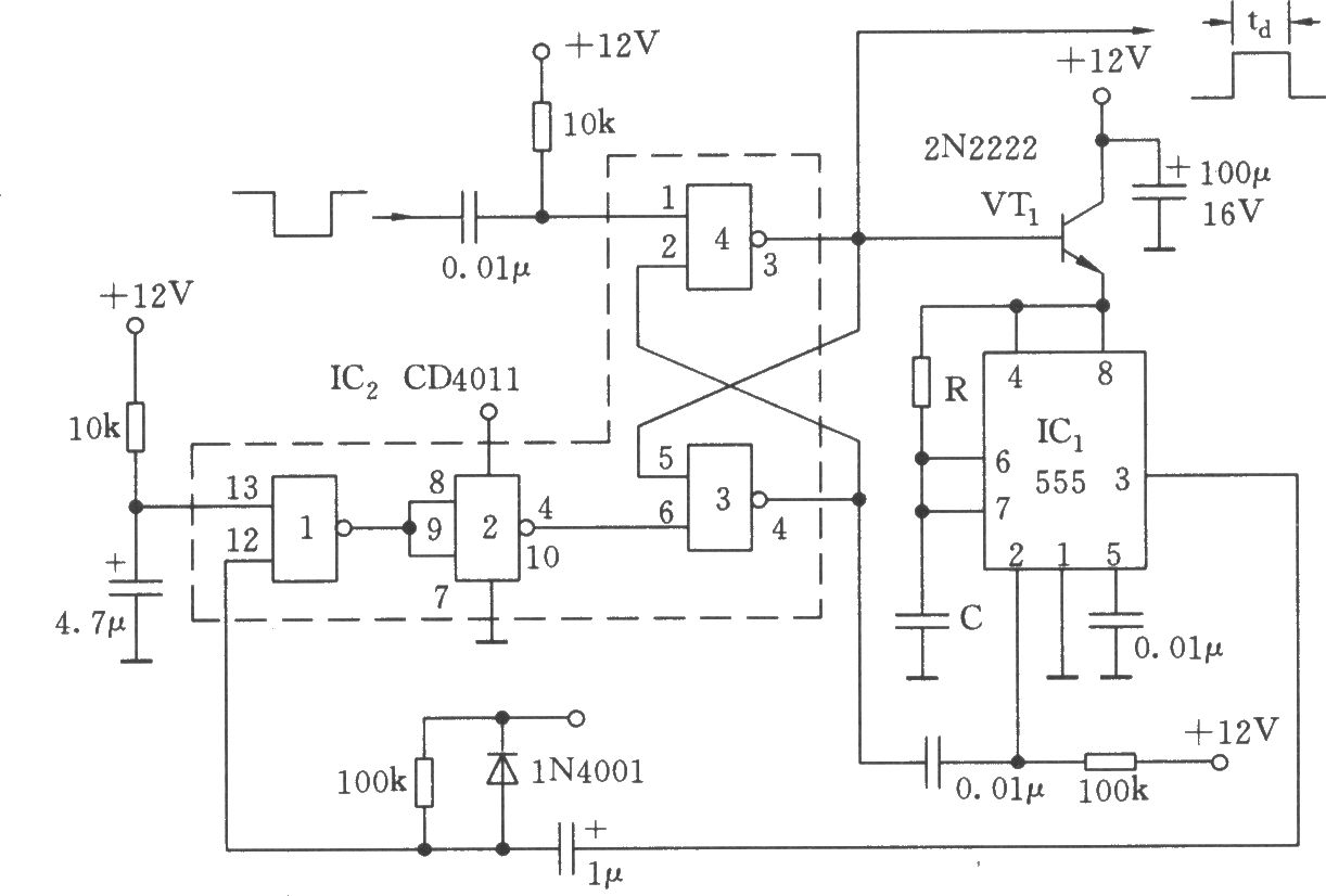 低功耗单稳电路