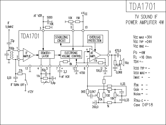 TDA1701功放电路