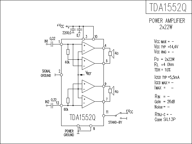 TDA1552Q功放电路