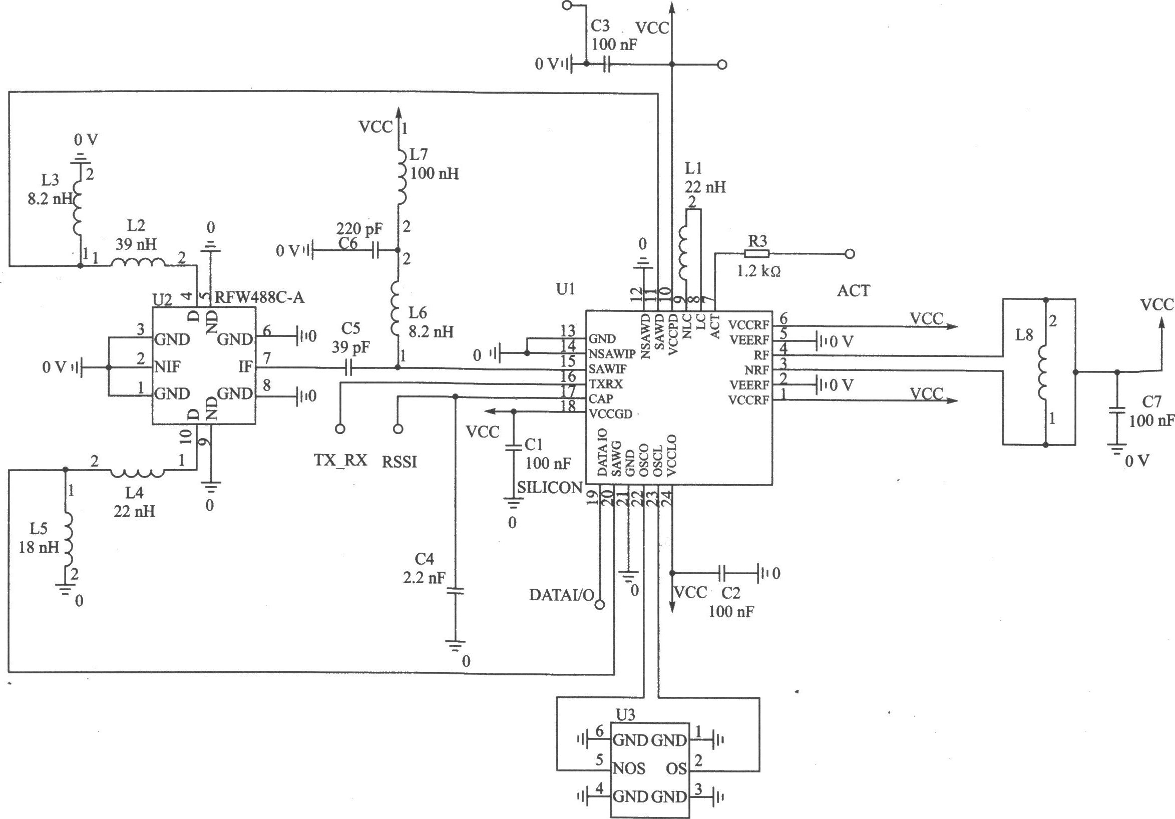 RFW302 ASK 2.4 GHz收发器模块