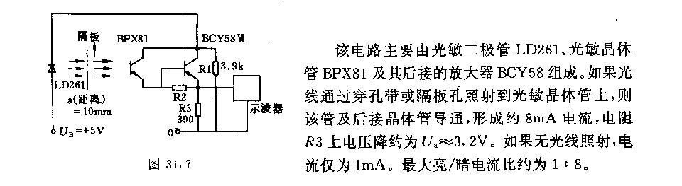 穿孔带采样用光栅电路