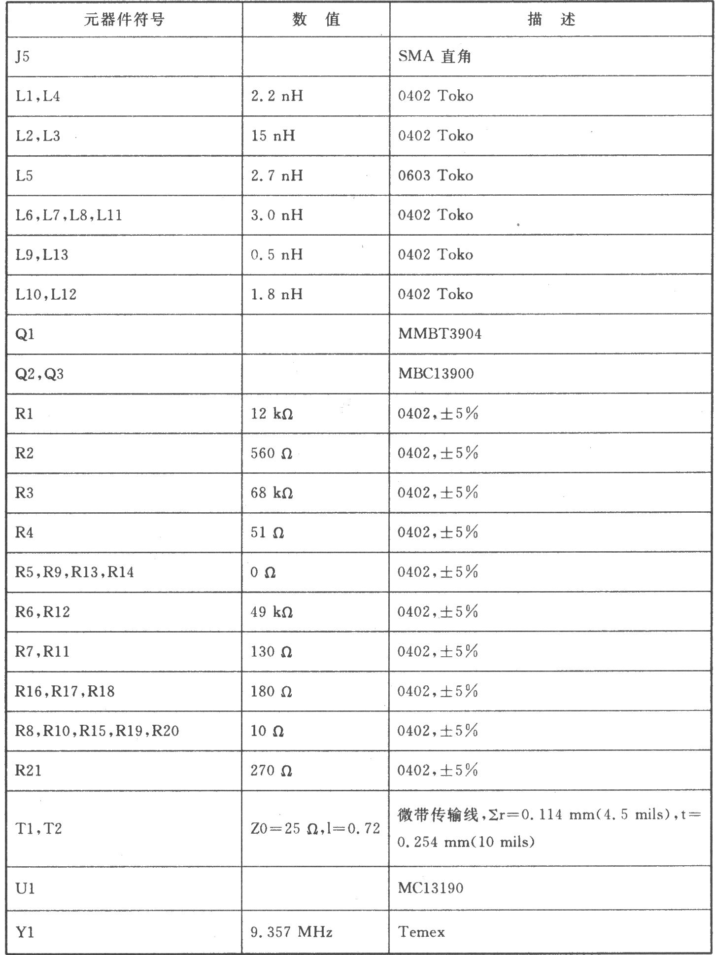 MCl3190/D AM 2.4 GHz低功耗收发器