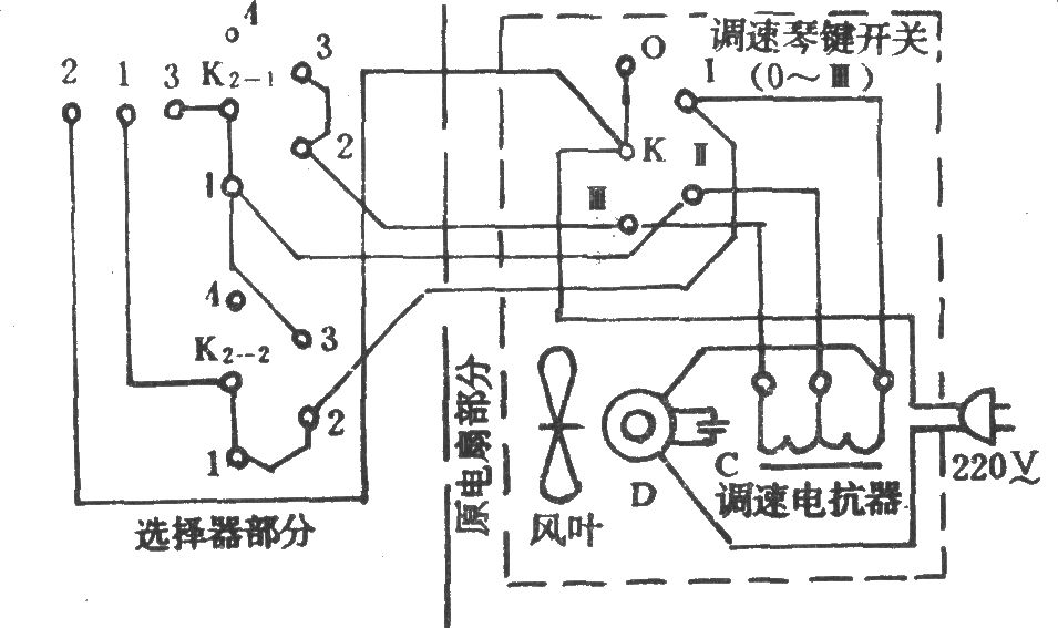 简易自然风电路