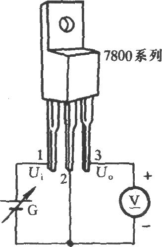 三端稳压集成电路工作性能测试电路