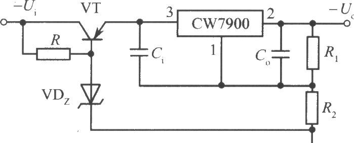 CW7900构成的高输入-高输出电压集成稳压电源电路之三