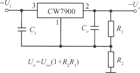 CW7900构成的高输出电压集成稳压电源电路之一