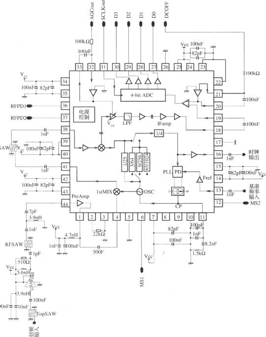 基于μPB1009K的GPS接收机射频前端电路