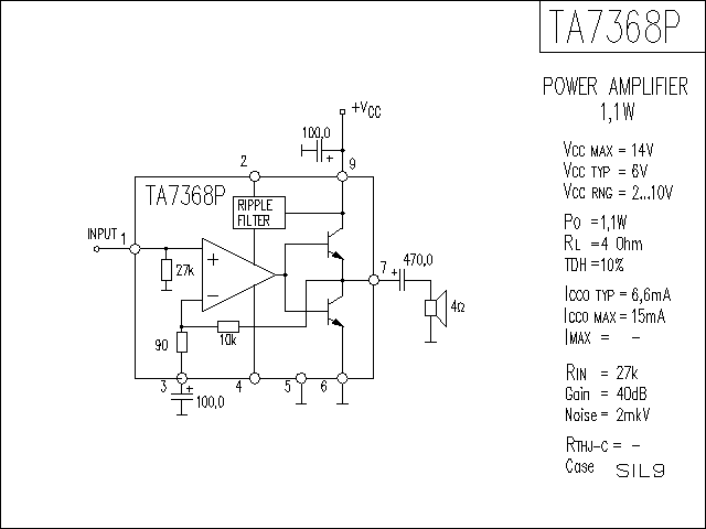 TA7368P功放电路