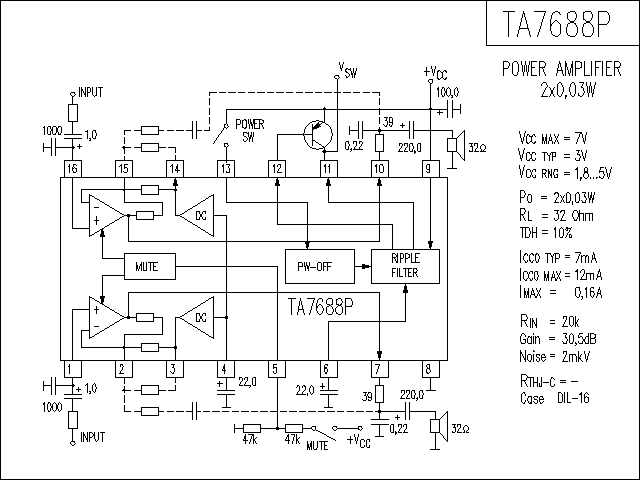 TA7688P功放电路