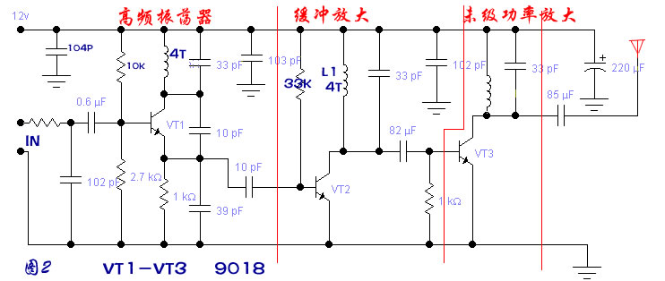 小功率调频广播发射机电路（1000M）
