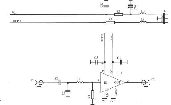 ATR01610典型应用电路（基于ATR0610的GPS接收机低噪声放大电路）