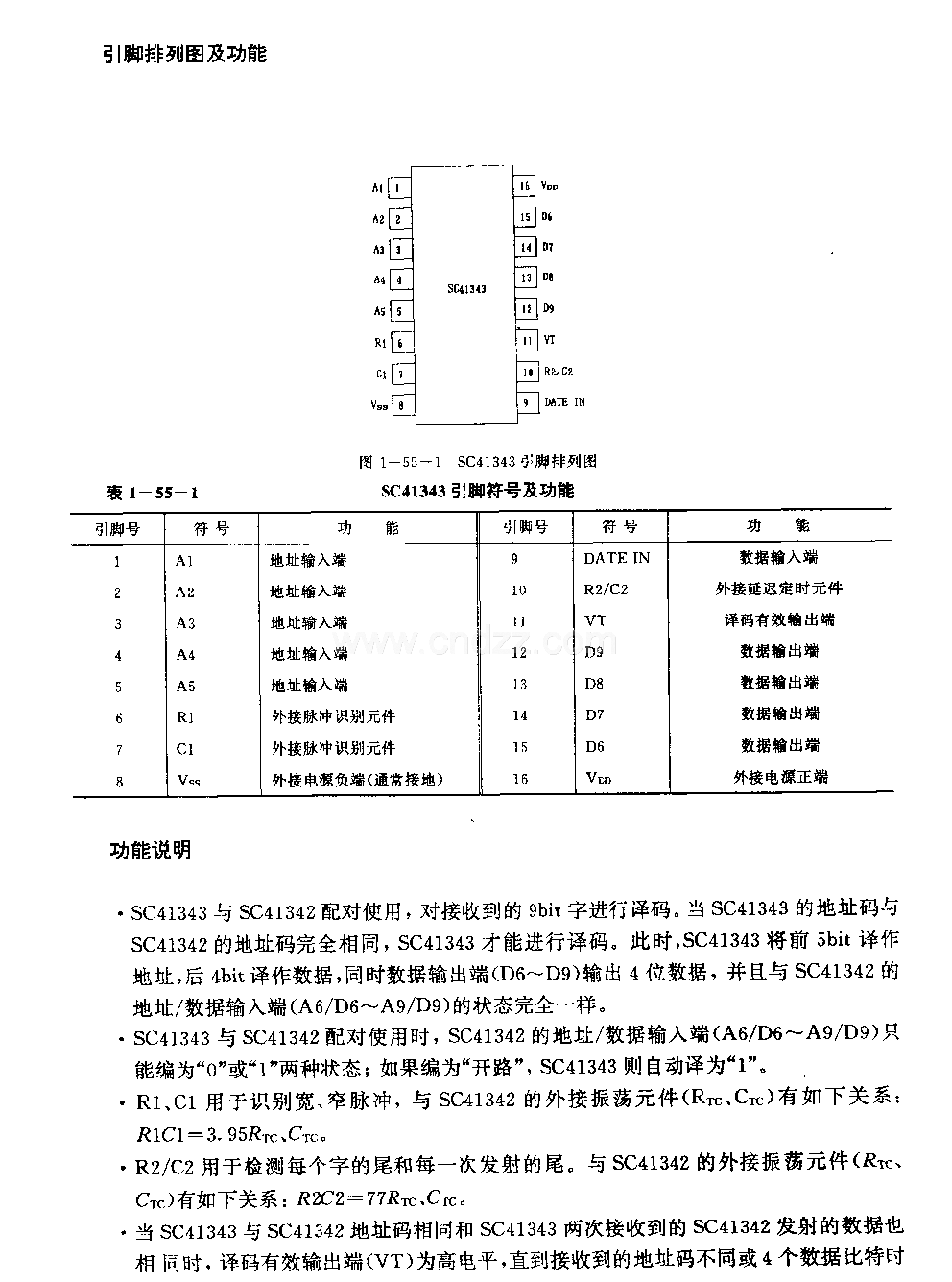 SC41343(通用)红外线、超声波或射频遥控发射编码电路