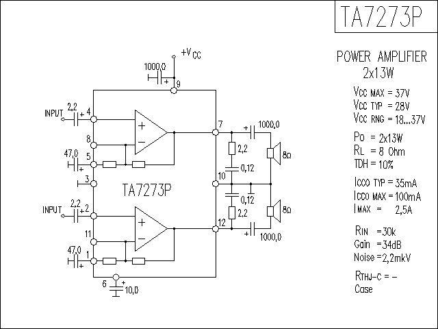 TA7273P功放电路