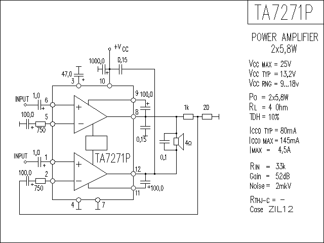TA7271P功放电路