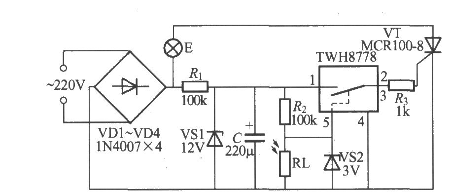 使用MAX837的光控路灯电路