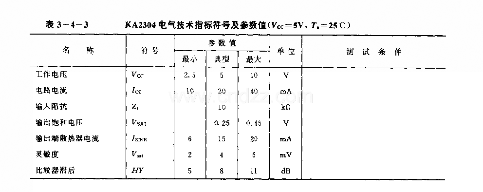KA2304 (玩具)无线电迢控接收控制调节电路