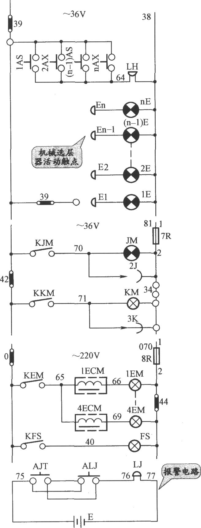 JKH1-791电梯照明电路