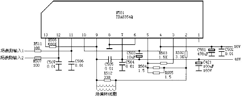 场输出电路:TDA8354Q