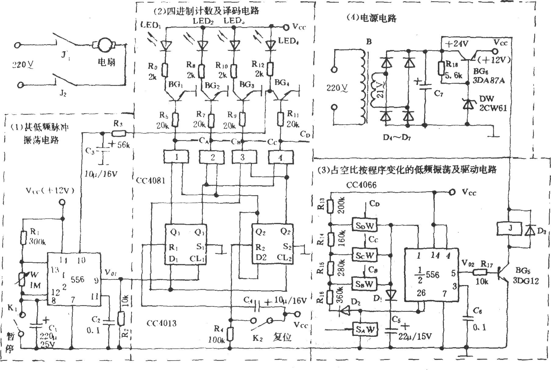 电风扇风力程控器