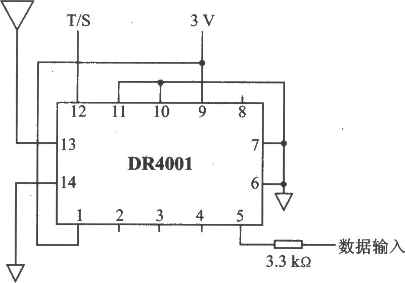 DR4001 00K/ASK 868.35 MHz发射器模块