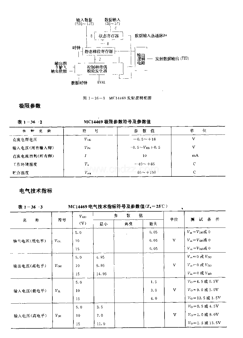 MCl4469(通用)可寻址异步发射或接收电路