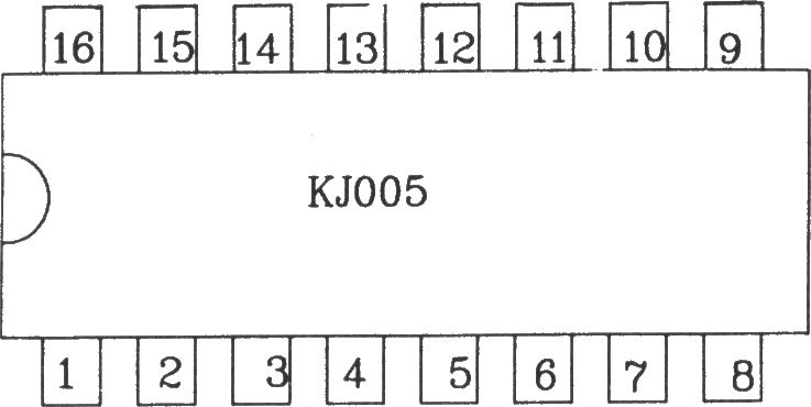 可控硅移相触发器KJ005外电路接线图