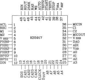 语音合成芯片KS5917应用电路图