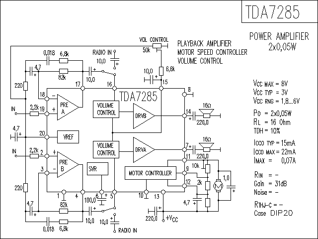TDA7285功放电路