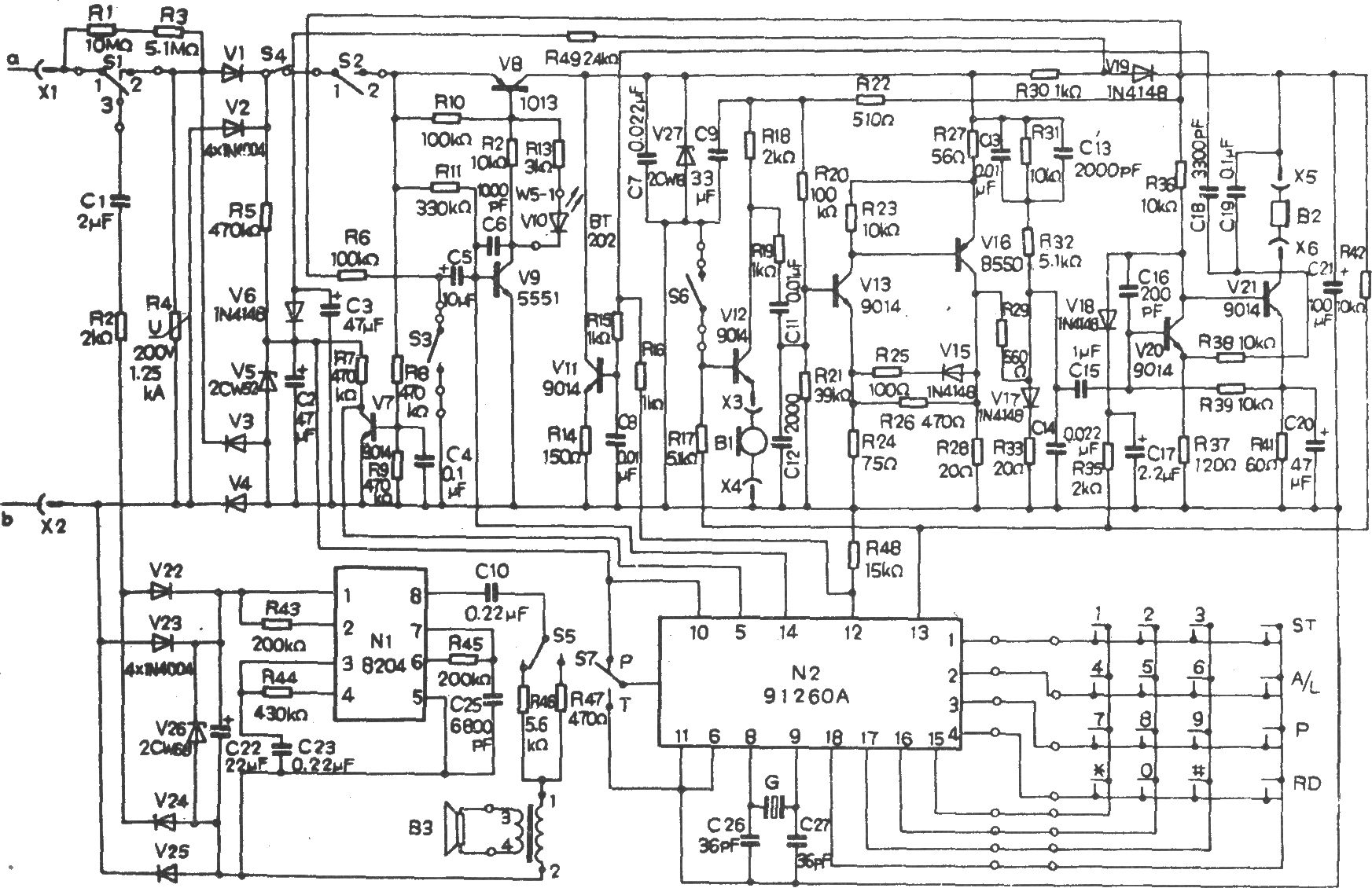 HA34(Ⅳ)P／TS型电话机