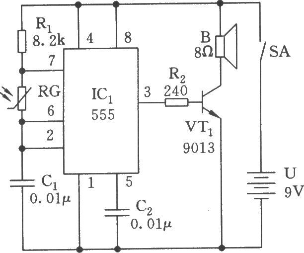 电子百灵鸟叫声电路