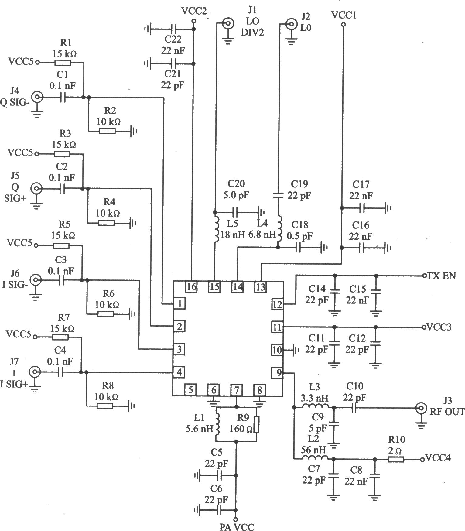 RF2942 I/Q 915 MHz发射器