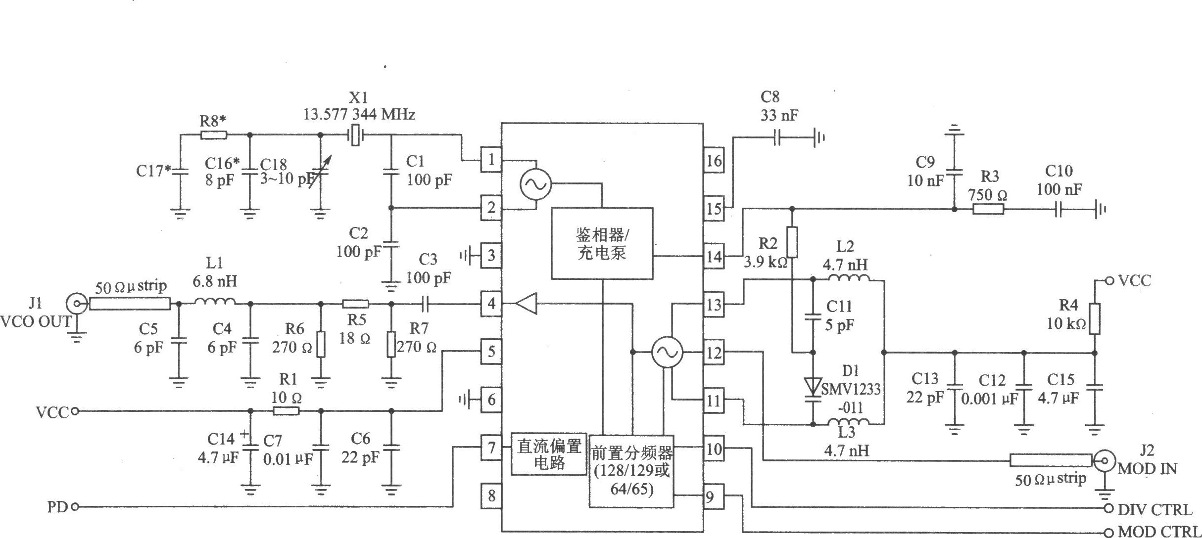 RF2510 FM/FSK 915/868/433 MHz发射器
