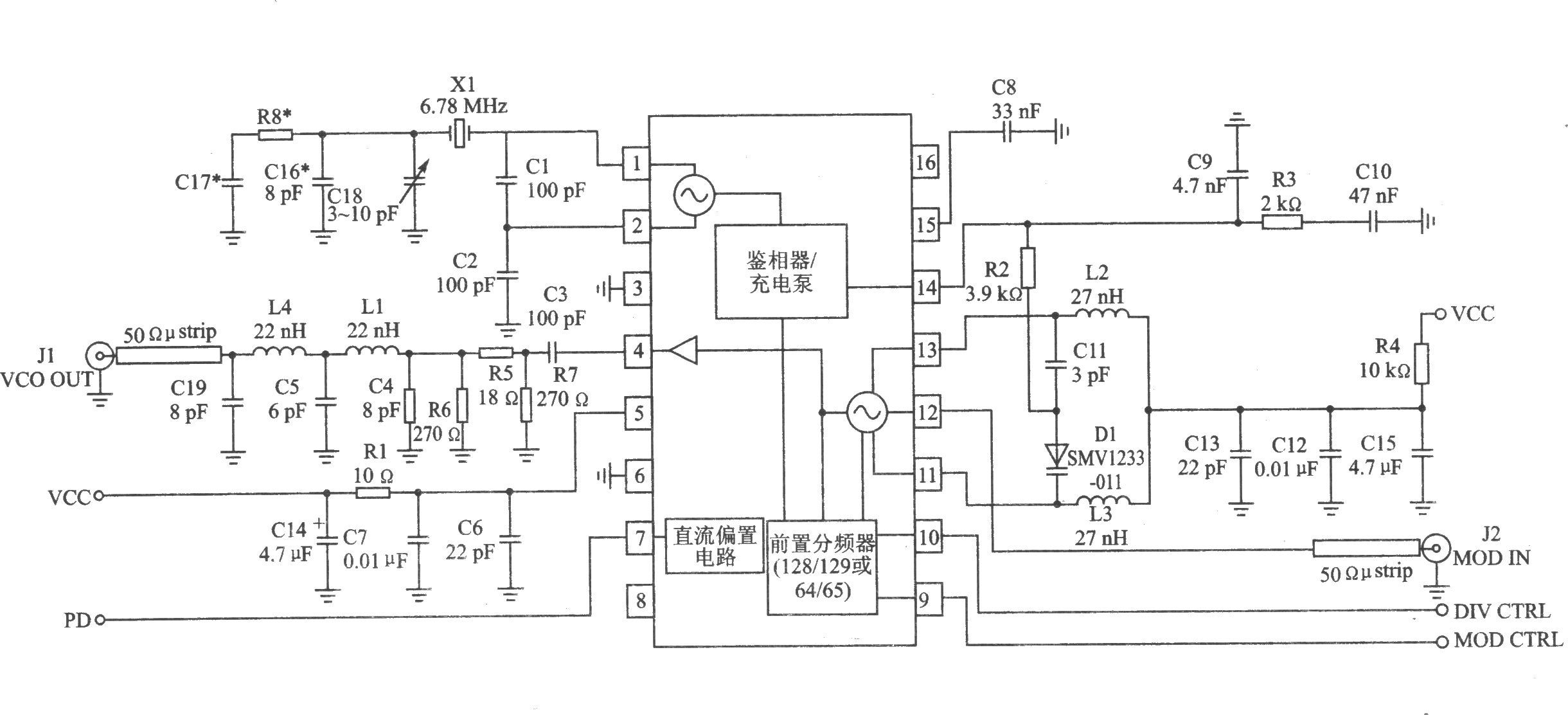 RF2510 FM/FSK 915/868/433 MHz发射器