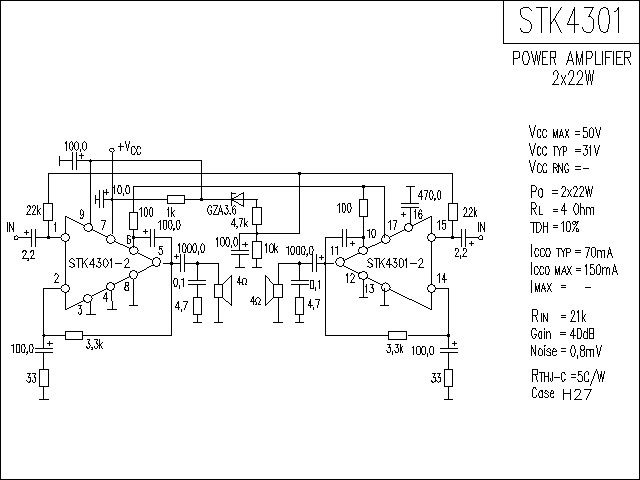 STK4301功放电路