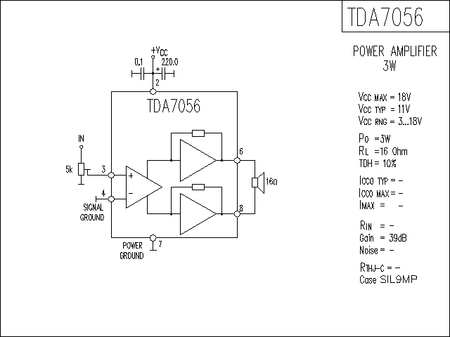 TDA7056A功放电路