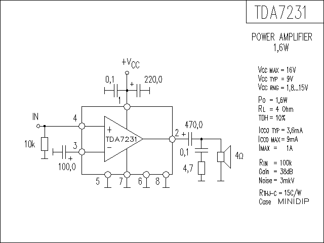 TDA7231功放电路